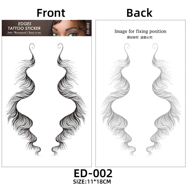 Hair Tattoo Stickers Creating The Seriously Real Baby Hairs Temporary Hairline Sticker Curly Template Hair Edge Tattoo Sticker